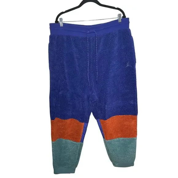 Nike Air Jordan Fleece Color Block Retro Matching Set Sweatshirt Sweatpants XXL - Picture 11 of 16